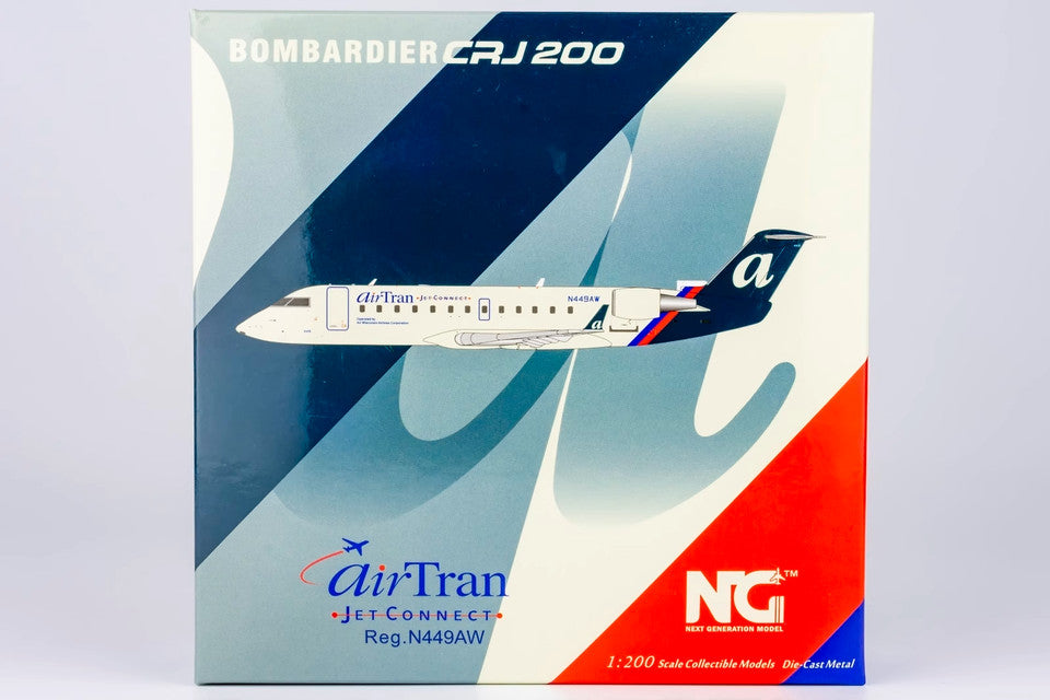1:200 NG Model AirTran Bombardier CRJ200LR Plane Airplane Diecast Aircraft Model