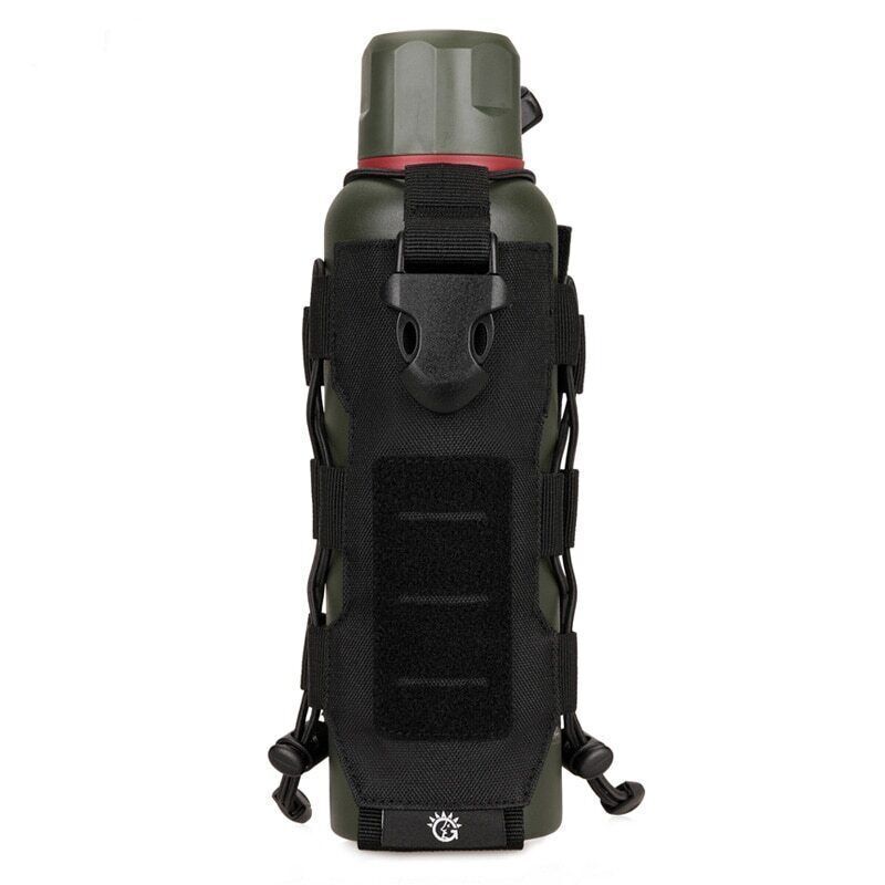 Tactical Nylon Water Bottle Pouch Canteen Cover Holster Hiking Kettle Bag