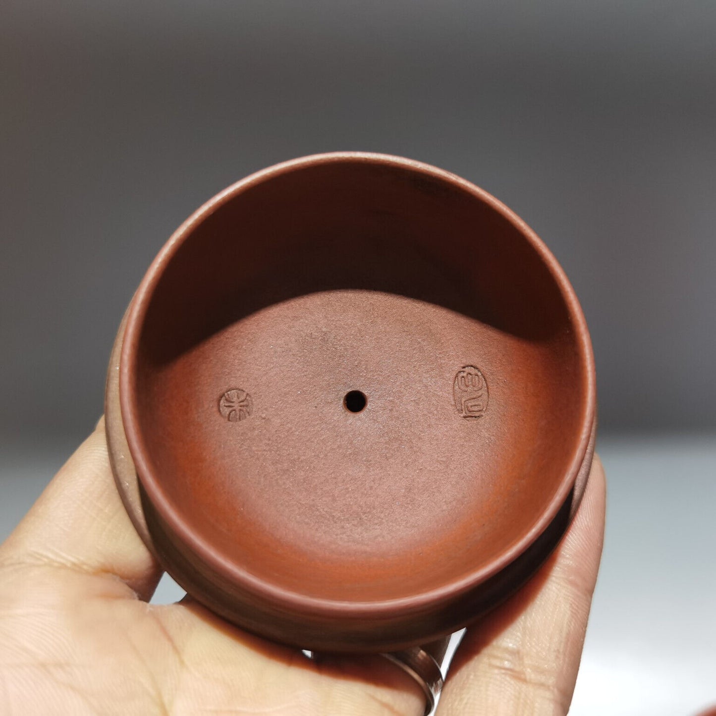 Chinese Yixing Zisha Clay Handmade Exquisite Teapot(像竹套壶 低款:朱可心)