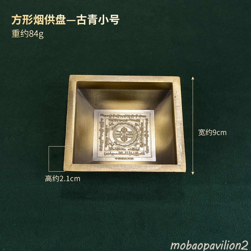 New Square Smoke Offering Plate Incense Burner Household Buddhist Supplies
