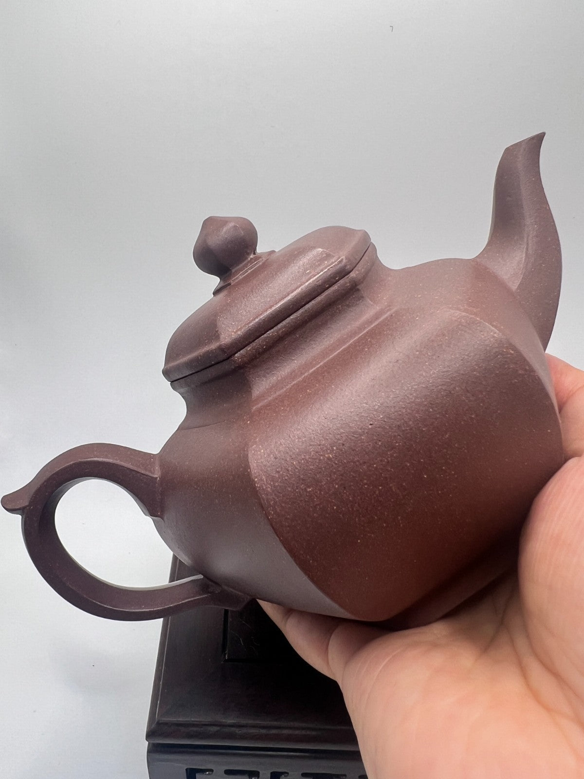 370cc chinese Yixing Handmade Zisha Purple clay Teapot XiaoYing Hu Tea Pot