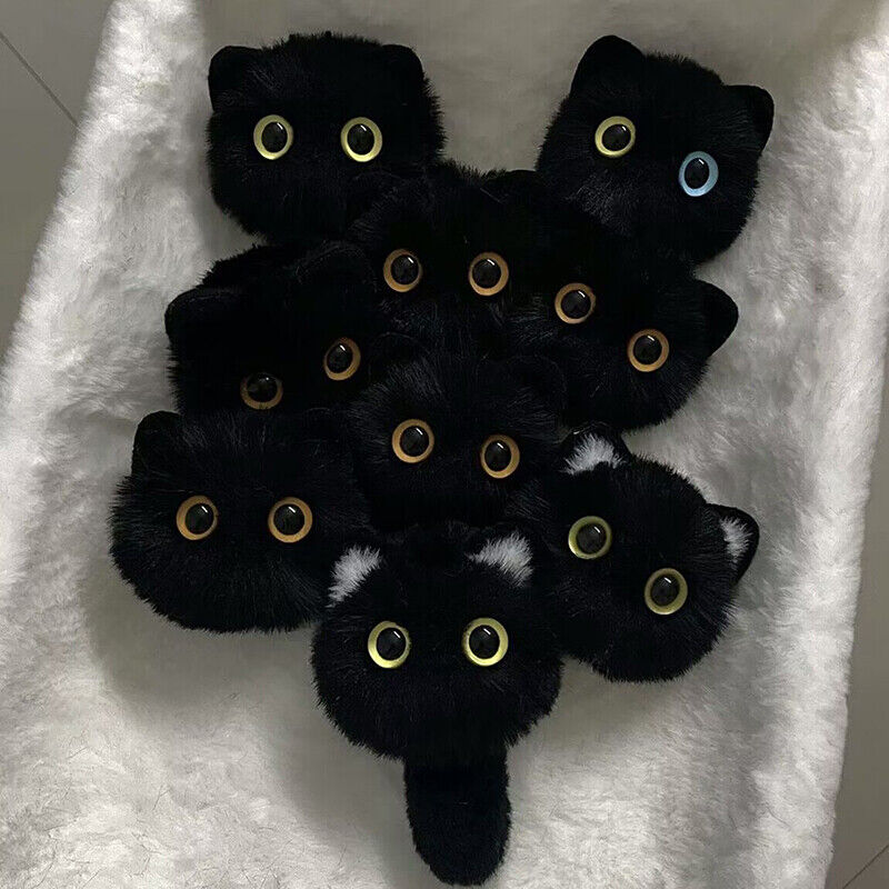 Cute Plush Cat Keychain Cartoon Doll Toy Pendant Keyring For Women Girls Bag Orn
