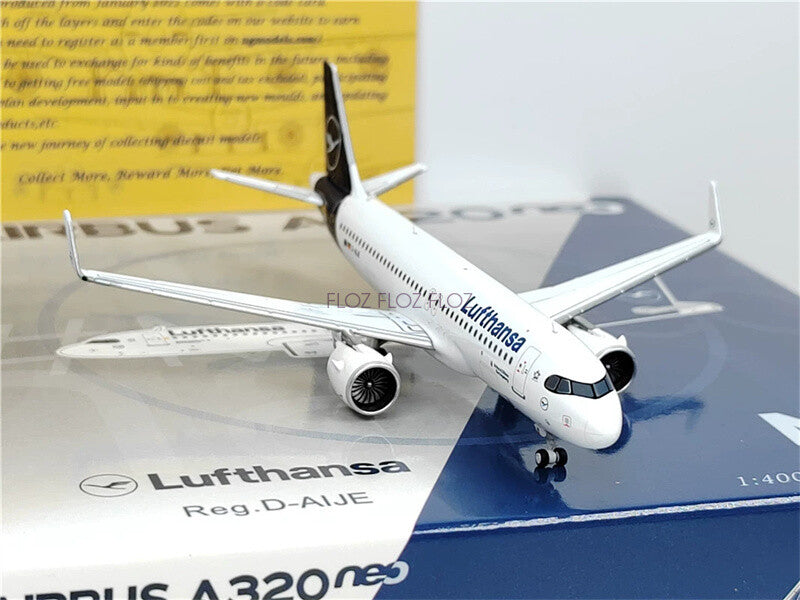 NG Models Lufthansa for Airbus A320 D-AIJE 1:400 Aircraft Pre-built Model