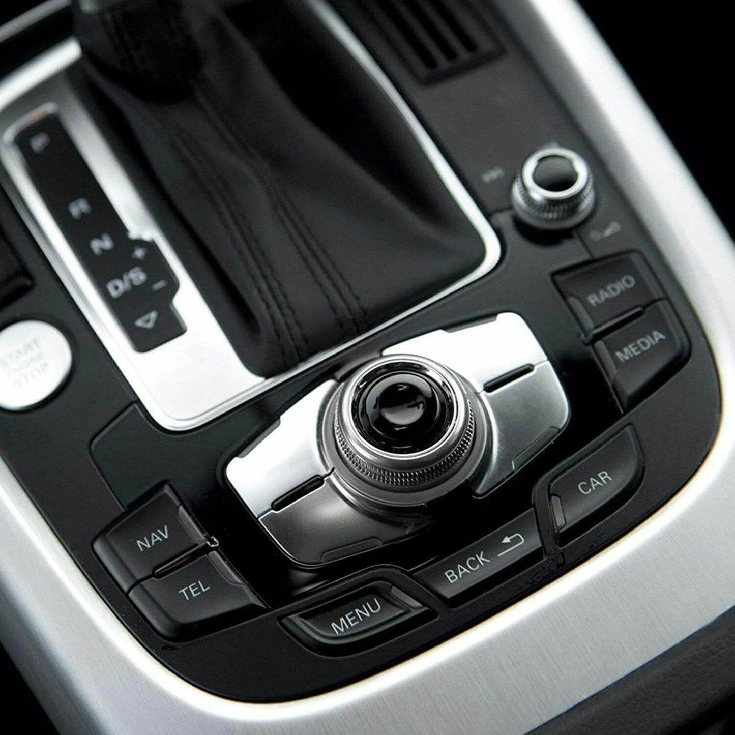Joystick Control Center Button Cap Cover Knob Replacement For Audi A4 A5 A6 A8