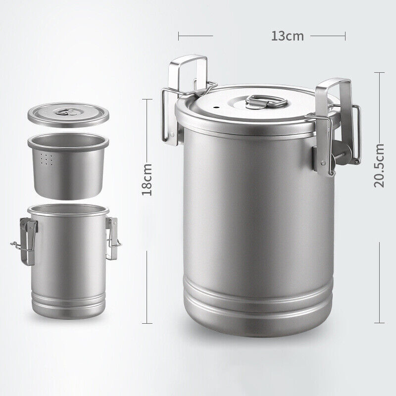 Rice Cooker Steam Pot Outdoor Portable Picnic Cookware Stainless Steel Camping