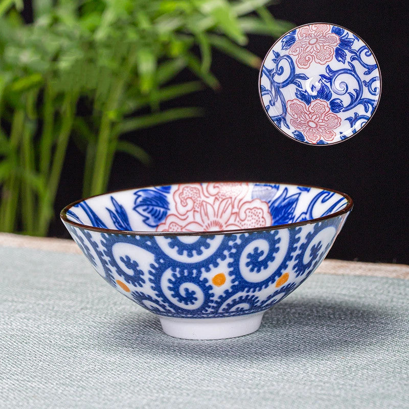 70ml 1Pc Chinese Blue and White Porcelain Teacup Ceramic Tea Bowl Master