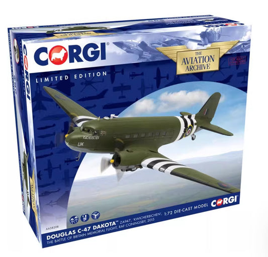 1:72 Corgi Douglas C-47 RAF England, 2015 Transport Aircraft Diecast Plane Model