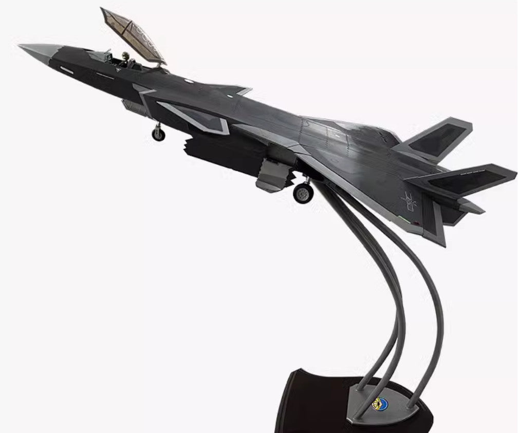 1:18 122CM CHINA J-20 Stealth Fighter Plane Army Diecast Military Aircraft Model