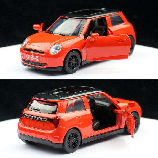 1:34 Diecast BMW Mini Cooper S Metal Car Model Toy Pull Back Door Open Gift