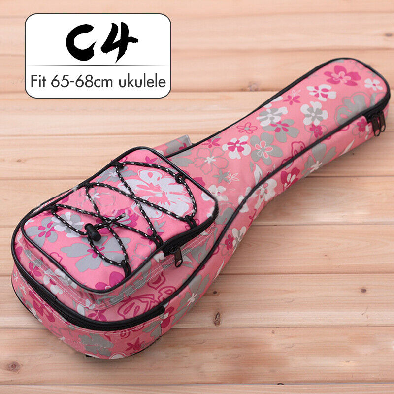 Waterproof Padded Ukulele Backpack Protective Storage Bag Mandolin Carry Case