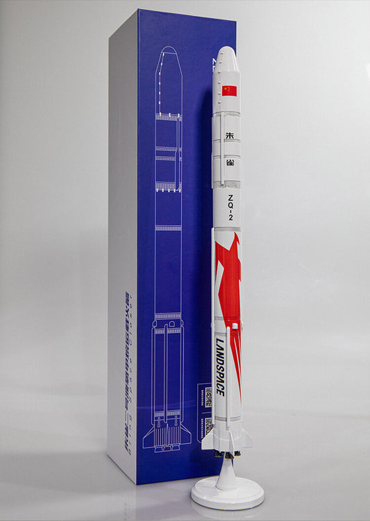 1/152 ZQ2 China Zhuque-2 Carrier Rocket Painted Model H:35cm/14inches