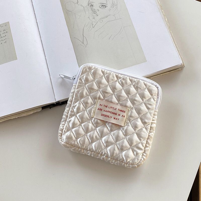 Napkin Storage Bag Cotton Coin Purse Jewelry Organizer Pouch Makeup Cosmetic Bag