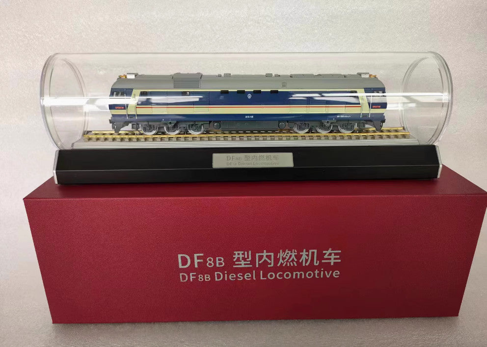 1:87 33CM DONGFENG DF8B Diesel Locomotive Passenger Train Vehicle Diecast Model