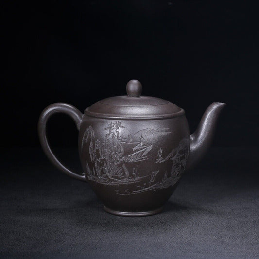 Chinese Yixing Zisha Clay Handmade Exquisite Teapot (美人肩 底款:王东石)