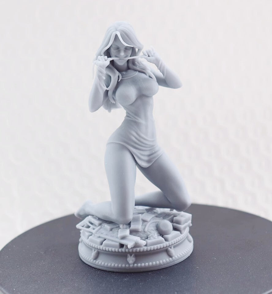 1/24 resin figures model Cat Girl Spider-Woman Unassembled Unpainted