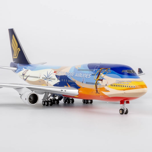 1:400 NGmodels Singapore Airlines B747-400 9V-SPK Airplane Diecast Plane Model