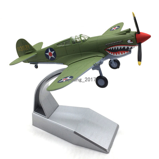 1/72 1941 WWII US Curtiss Wright P-40 Fighter Diecast Military Airplane Model