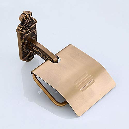 Antique Aluminum Toilet Tissue Paper Roll Holder Bathroom Accessories