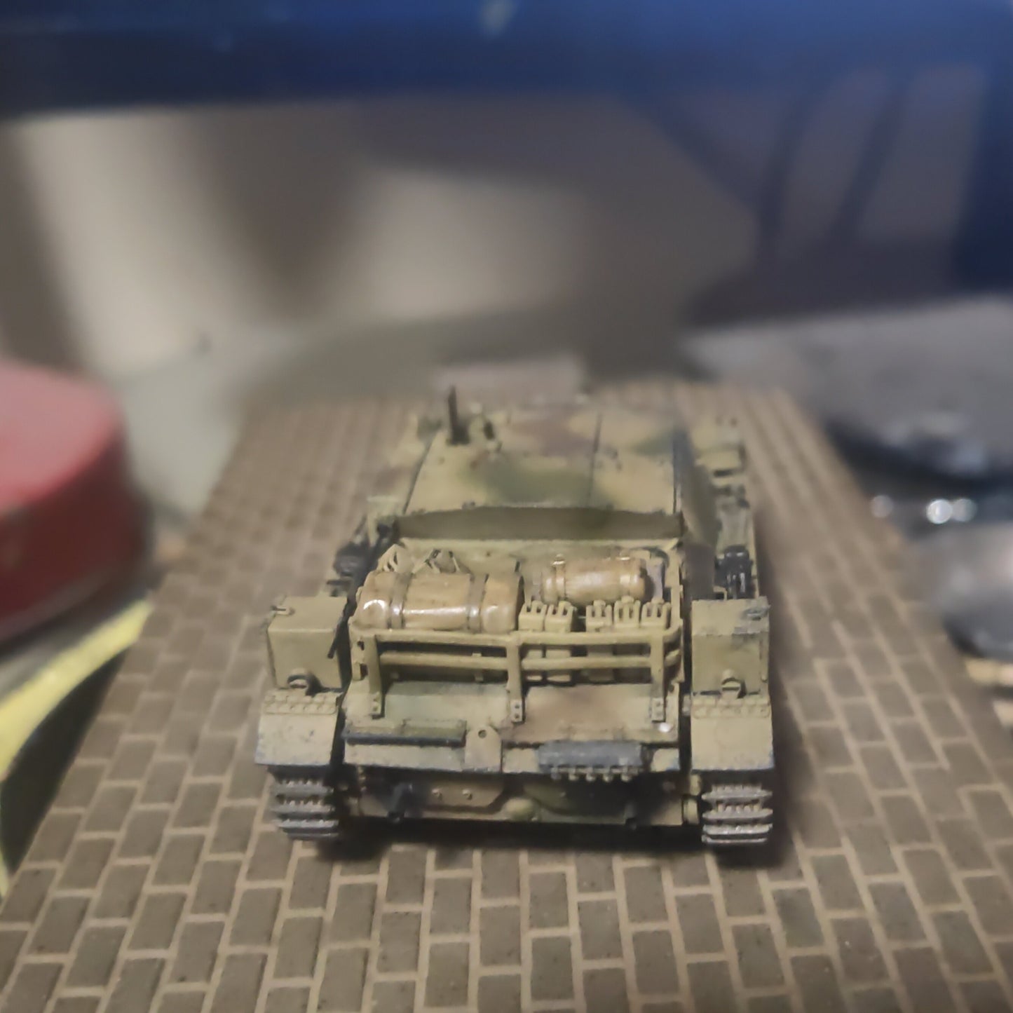 Homemade 1/72 German No.3A Assault Gun Tank Finished Model Toys Ornaments