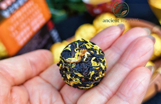 250g Dragon Ball Flower Tea Yunnan Dianhong Tea Chrysanthemum Zijuan Black Tea