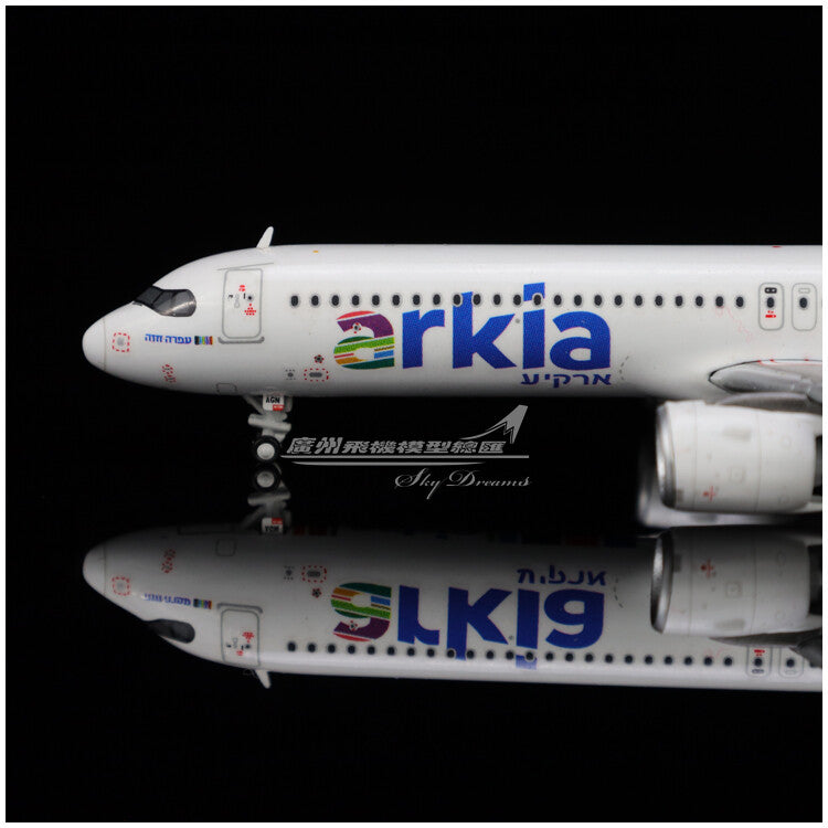 1:400 JC Wings Arkia Airlines Airbus A321NEO Diecast Aircraft Model