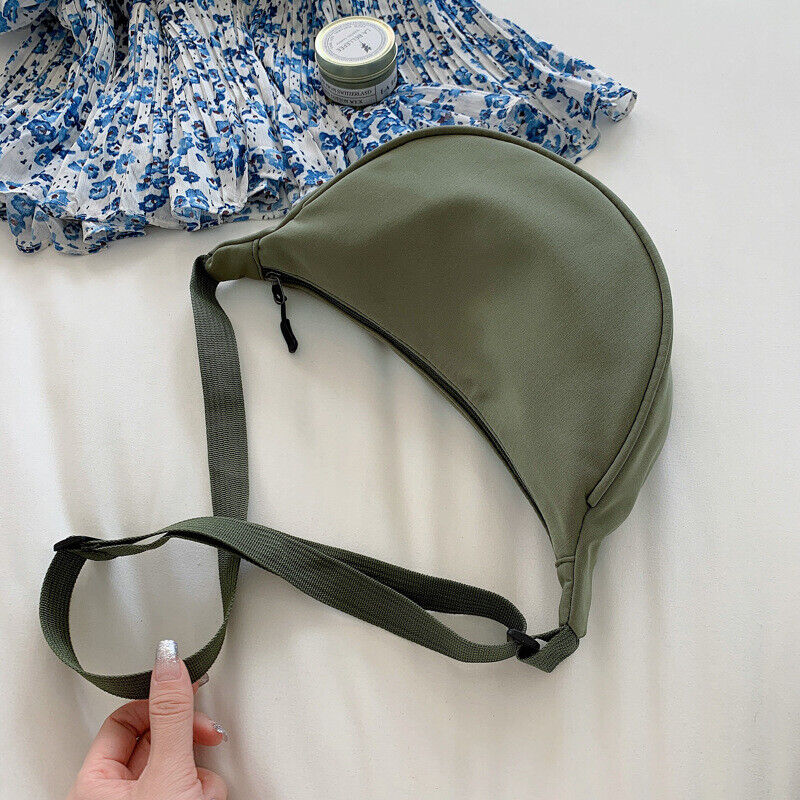 Canvas Crossbody Bag For Women Portable Chest Bag Shoulder Cross Body Bag