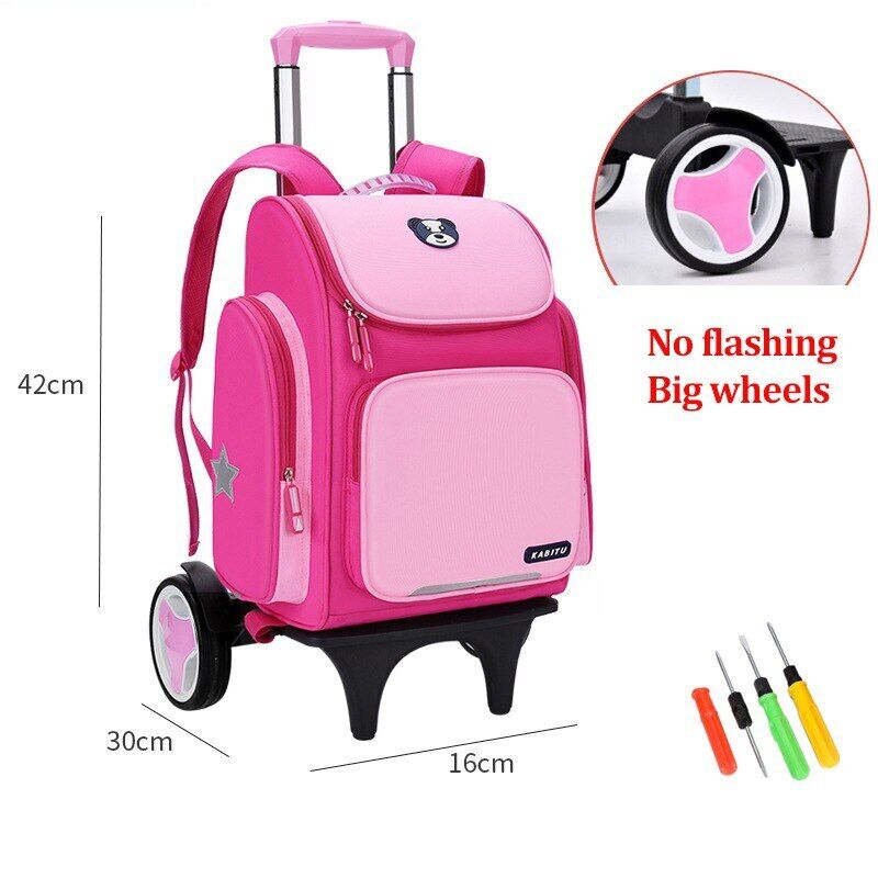 Student School Bag Backpack Bag School Backpack Wheeled Bag Trolley Wheels
