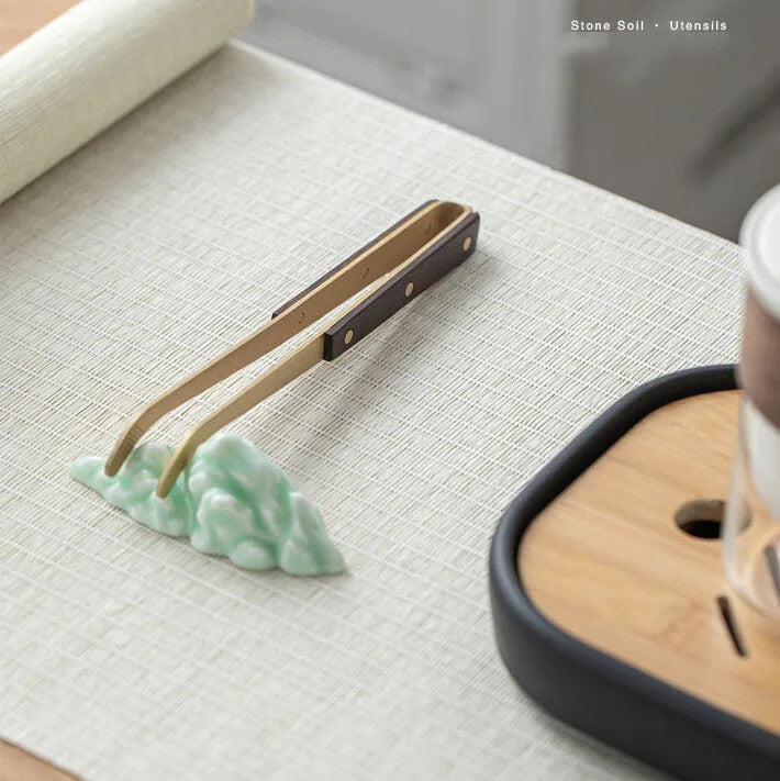 Creative Mountain Ceramic Tea Shelf Shadow Cover Tea Pet Tea Ceremony Pen Holder