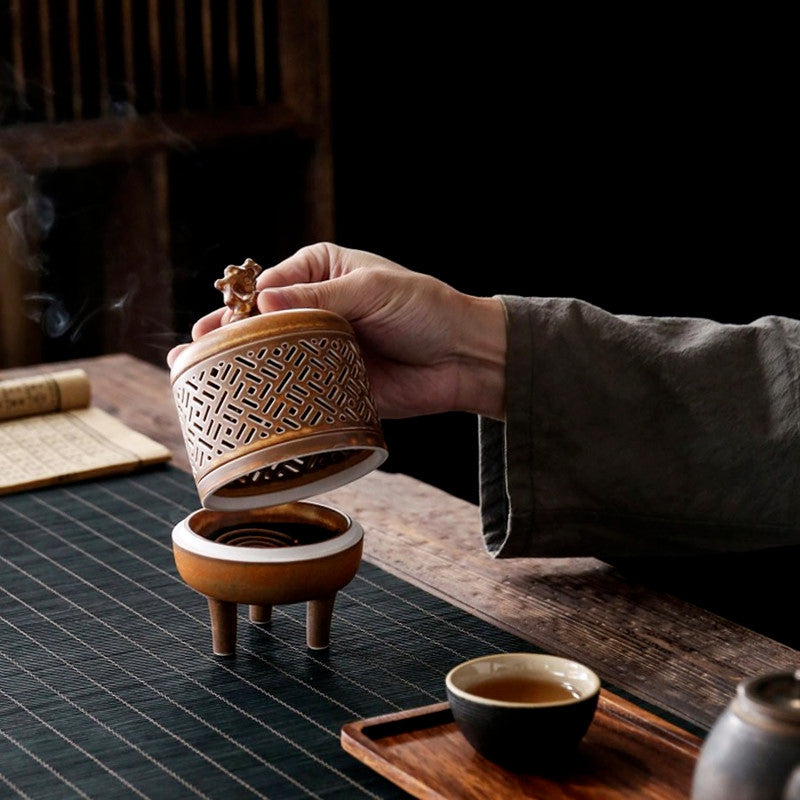 Chinese Ceramic Incense Burner Sandalwood Incense Burner Tea Ceremony Zen Censer