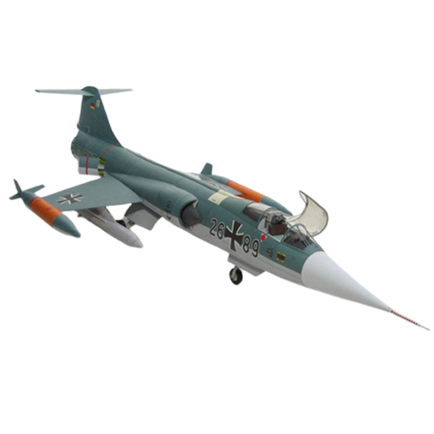 DIY 1/33 US F-104G Starfighter Paper Plane Military Puzzle Set Aircraft Model