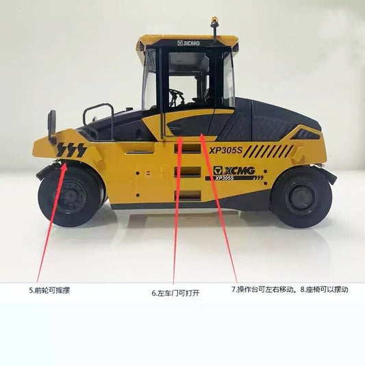 1:25 XCMG XP305S Tire Roller Construction Machinery Equipment Diecast Model
