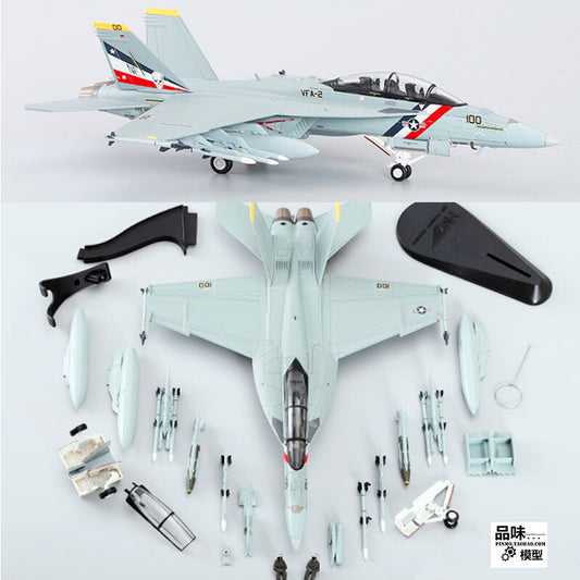 HM 1/72 US F18 fighter model F/A-18F Super Hornet Bounty hunter Squadron