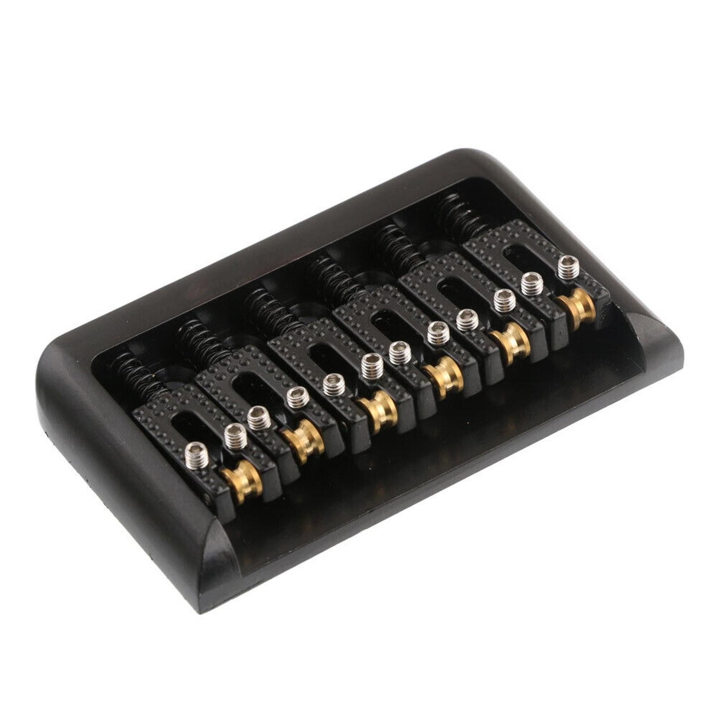 6 String Roller Saddle Hardtail Bridge Durable For Electric Guitar Replacement