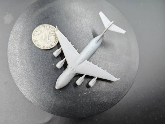 3D Printed 1/700 US Boeing C-17 Transport Plane Global Overlord Model Unpainted