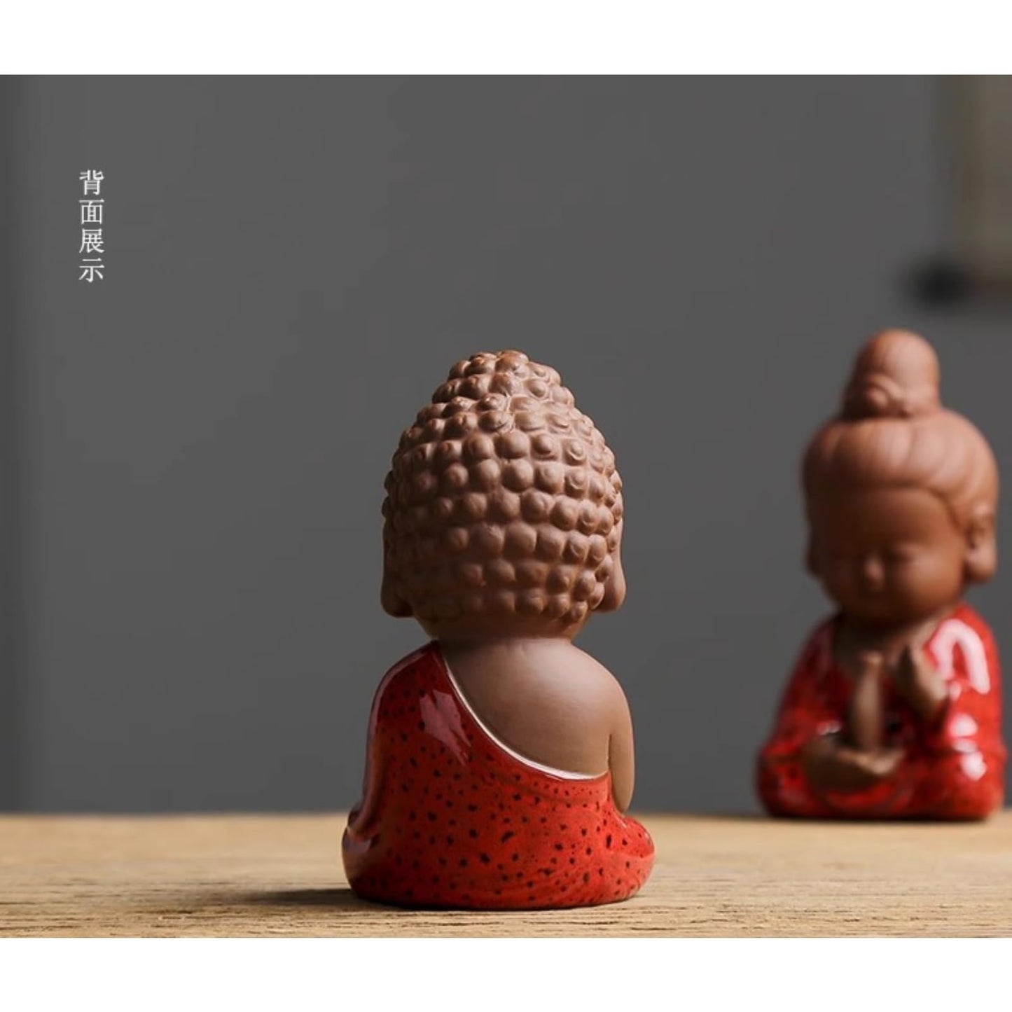 Mini Tathagata Purple Sands Tea Pet 9.6cm Tea Table Decoration Tea Ceremony