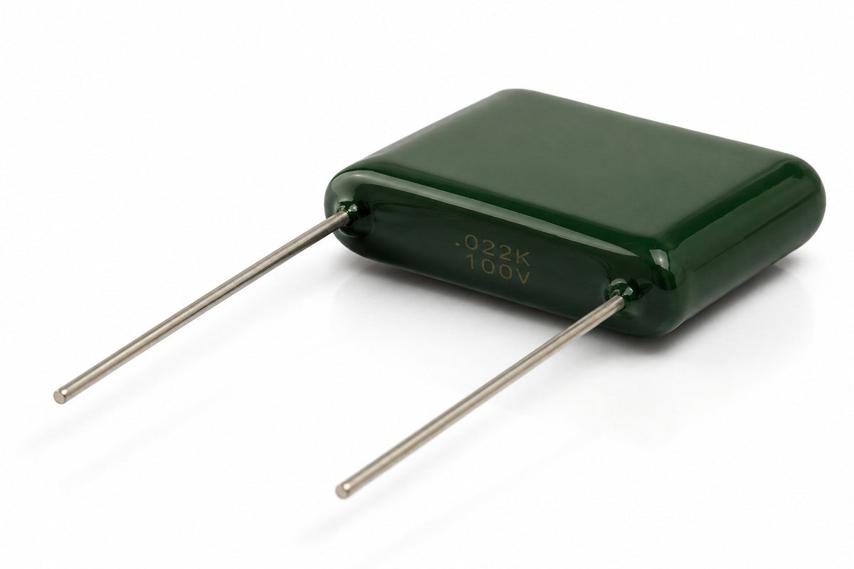 100 Pack Mylar Radial Capacitor 10% 100 Volt 0.0022 µF