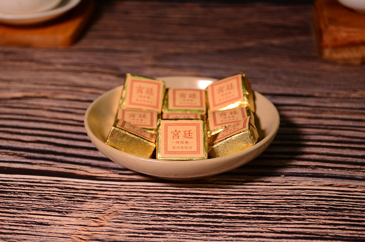 500g Yunnan Jindian Small Square Brick Black Tea Leaves Glutinous Fragrance Tea