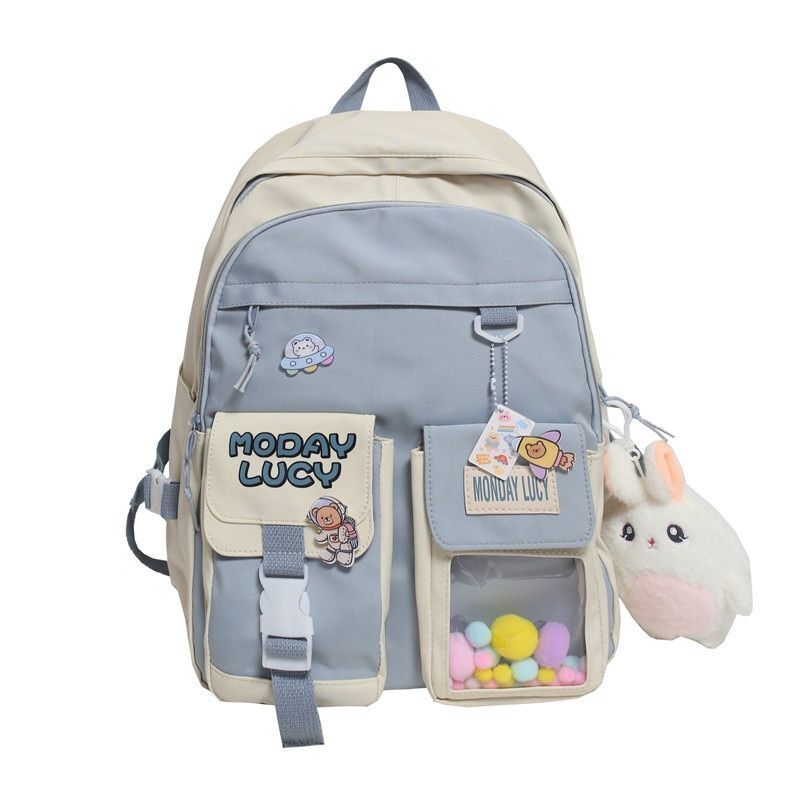 Women Cute Backpack School Bag College Cartoons Backpack Book Student 31*15*44CM