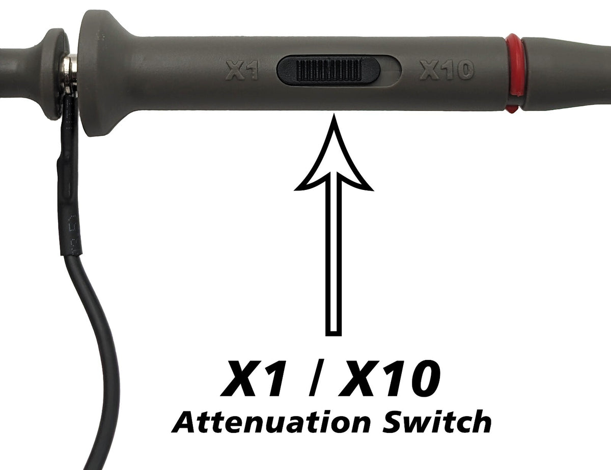 Hantek 60 MHz Oscilloscope Probe, X1 / X10 Switchable with Accessory Set (PP-80)
