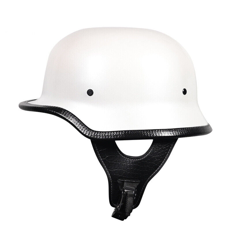 Retro Motorcycle Helmet Steel German Helmet Men Women Half Ladle Shaped Helmet