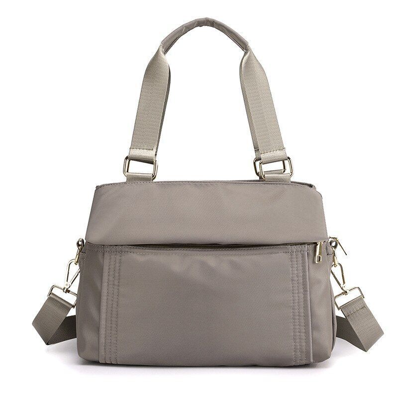 Bag Nylon Travel Bag Handbag Totes Shoulder Purse Business Bag Black 30*12*23 CM