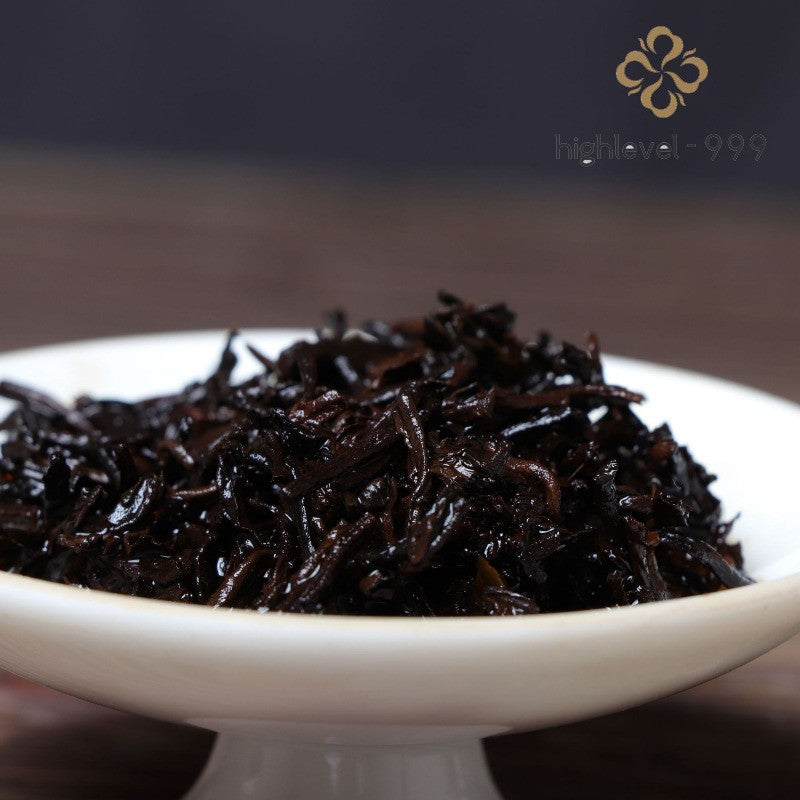 357g Ripe Pu'er Tea Cake Yunnan Laobanzhang Kunlushan Ancient Tree Aged Tea