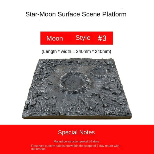 Platform Moon Model Moon Planet Landscape Finished Scene Display Props
