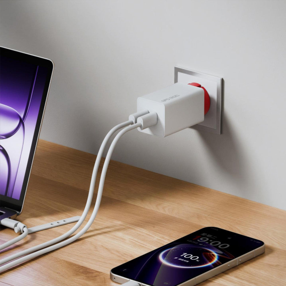 Original OnePlus SUPERVOOC 120W Dual Ports GaN Power Adapter Kit – 100W PD