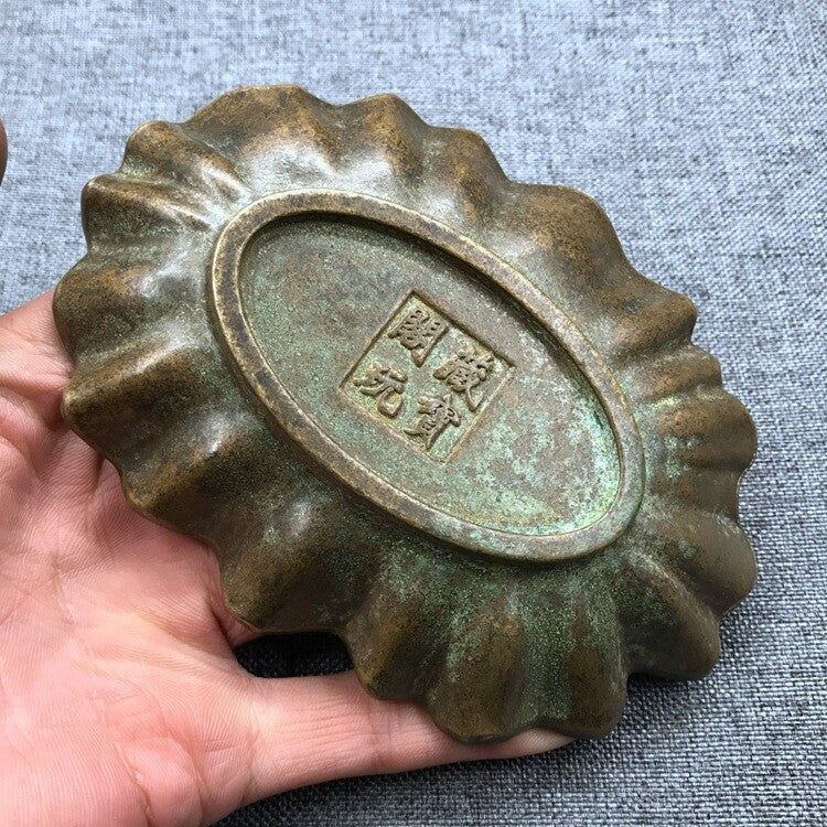 Brass Ashtray Nude Girl Swimming Pool Decor statue art gifts