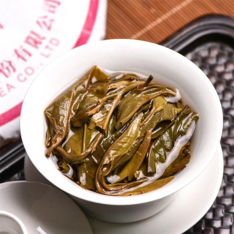 357g, 2021 China CNNP ZhongCha bulang qizi Puerh Pu er Raw Cake tea,puer tee erh