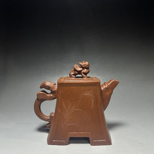 Chinese Yixing Zisha Clay Handmade Exquisite Teapot(龍凤尊 底款:如图)
