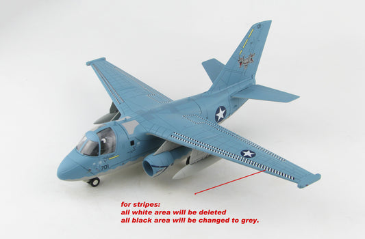 HM S-3B Viking Naval Aviation BuNo 160581 VX-30 Bloodhounds 1/72 diecast model