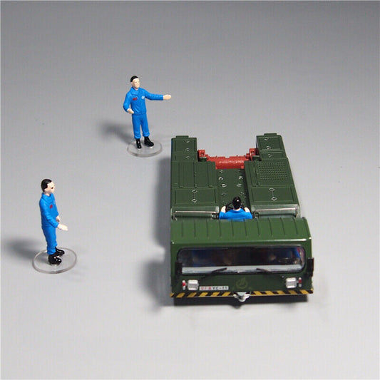 1/35 Aircraft Tractor Alloy Model Air Force Simulation Aircraft Trailer Model
