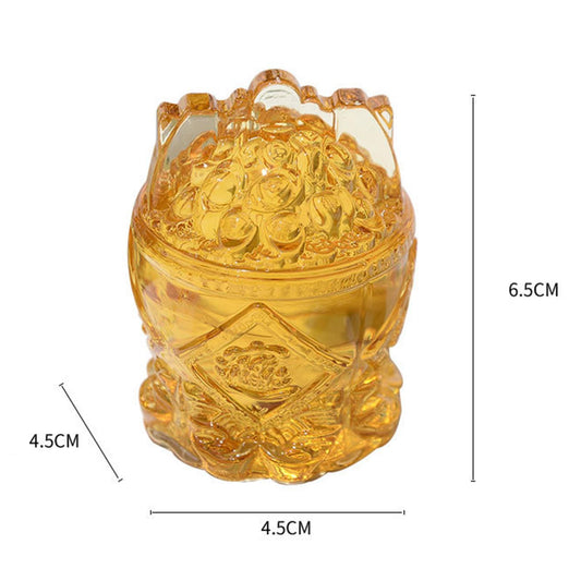 Cornucopia Treasure Bowl Statue Fengshui Paperweight Wealth and Luck Craft Gold